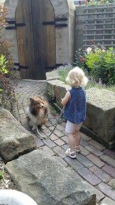 My niece training Nikki