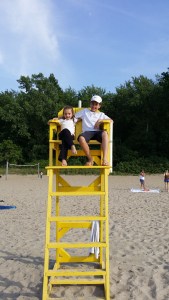 Making memories with my grandchildren at Lake Erie