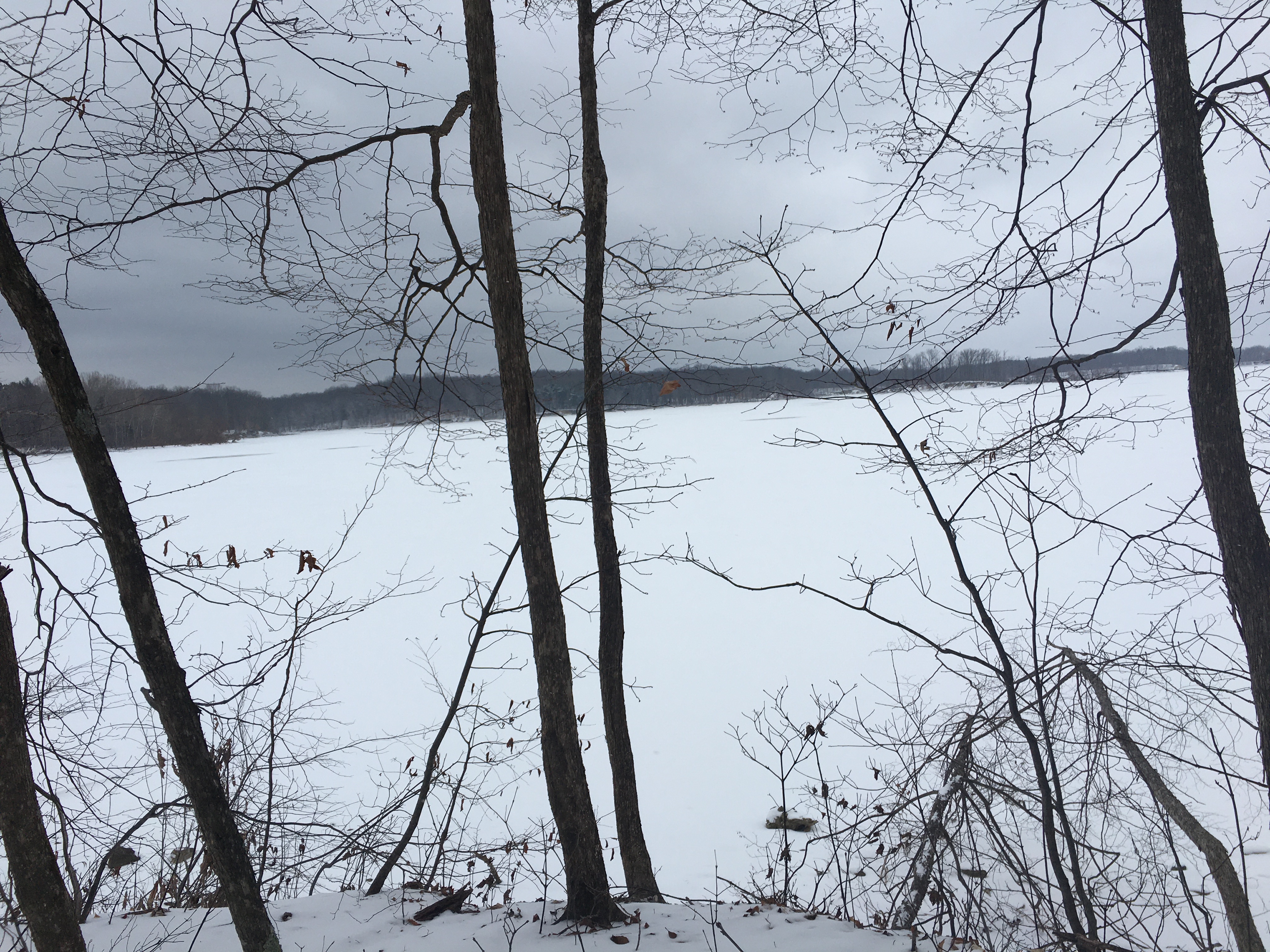 Snowy hike at West Branch State Park, Ohio