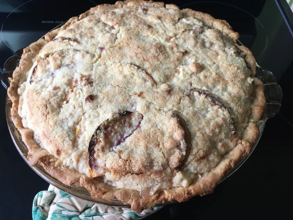 Peach custard pie 